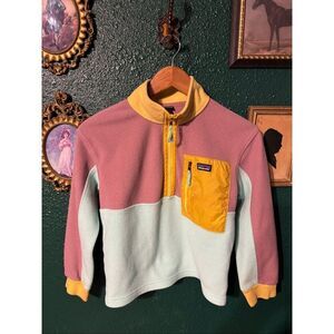 Patagonia Kids, Girls  Microdini  1/2 Zip Pullover Fleece Medium